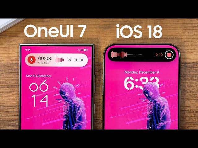 OneUI 7 vs iOS 18 COMPARISON - WHICH IS THE BEST?