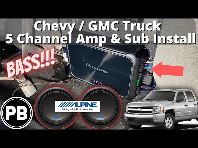 2007 - 2014 GMC / Chevy 5 Channel Amp & Sub Install