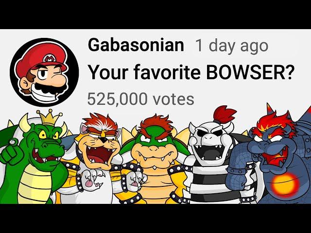 Funny Bowser Poll Compilation - Gabasonian