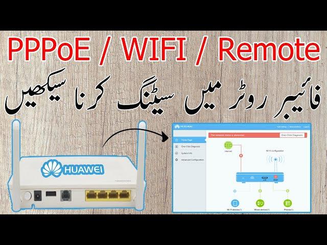 How to Configure Huawei Xpon HG8546M 2021 Urdu/Hindi