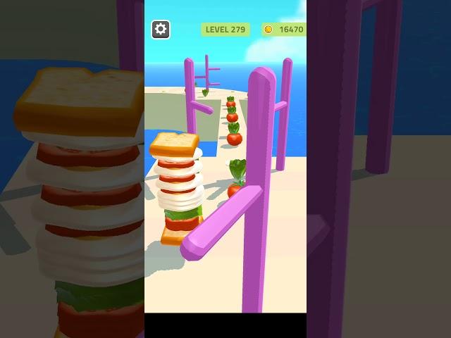 Sandwich Runner️‍New Update Level 279 #sandwichrunner #gaming #shorts #viralgameplay