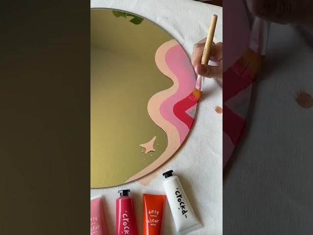 Your Next DIY Project? New Mirror Painting!  w/ Crockd Acrylic Paint