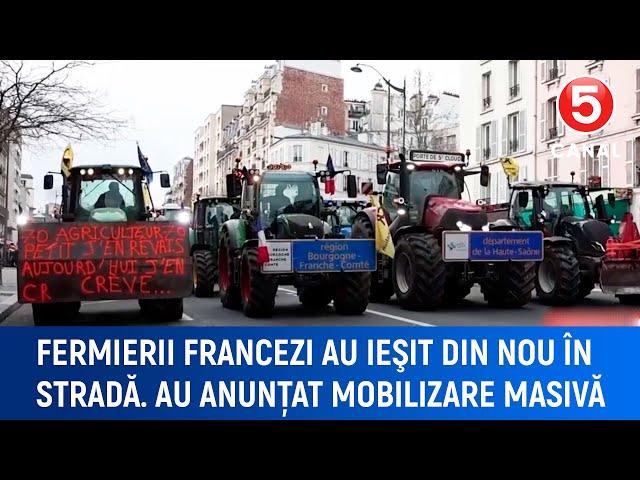 Fermierii francezi au ieşit din nou în stradă. Au anunțat mobilizare masivă