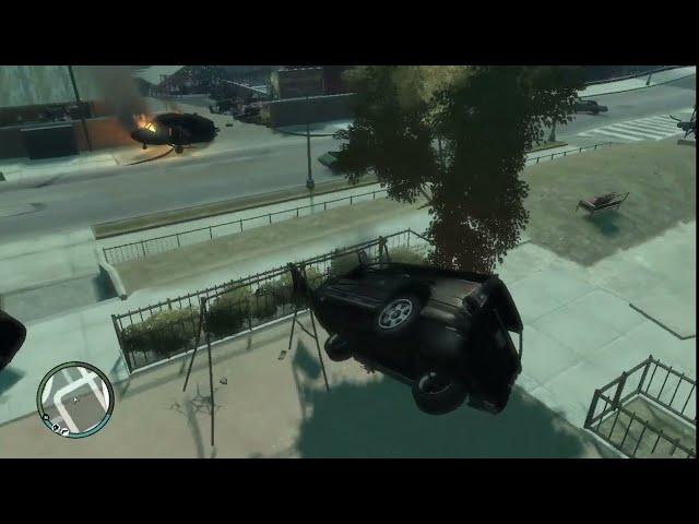 Carro levitando no Gta 4