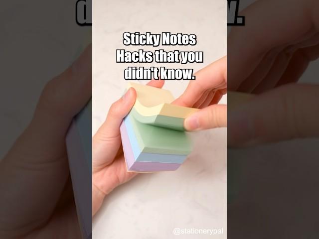 Sticky Notes Hacks that you didn't know. #shorts