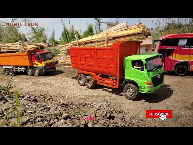 Mobil Truk Oleng RC Hino 500 Oleng, Tronton Fuso 220ps Dump Truck Isuzu Giga Ud Quester Muatan Berat