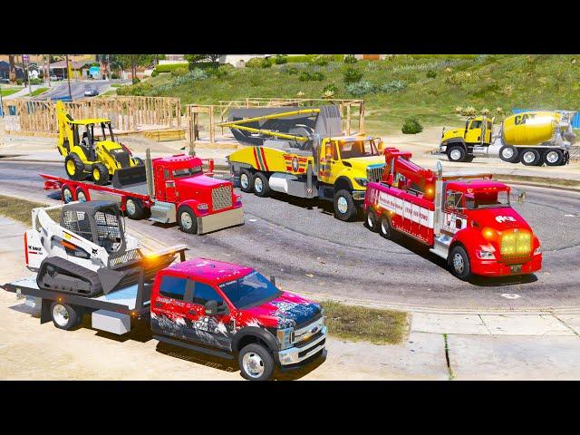 Tow Trucks Repo Biggest Construction Company in GTA 5 RP