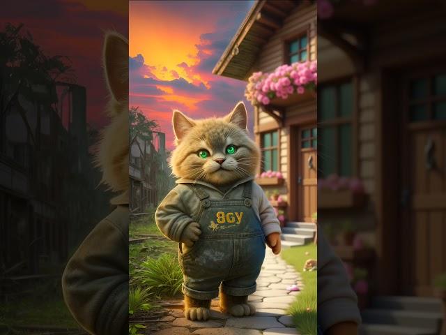 Kitten Stands Like a Pro!  Cutest Moment Ever!