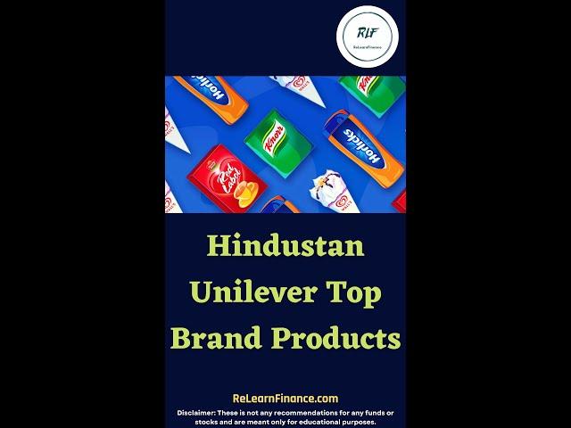 Hindustan Unilever Products List | ReLearnFinance | #shorts