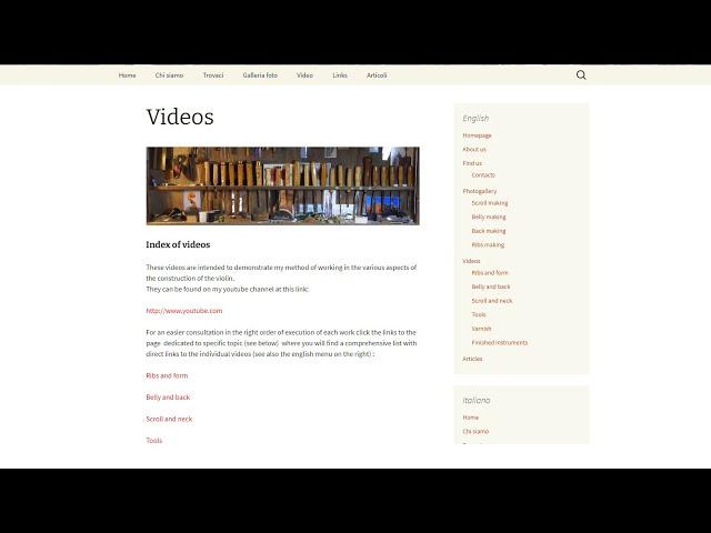 How to use the video index on my website