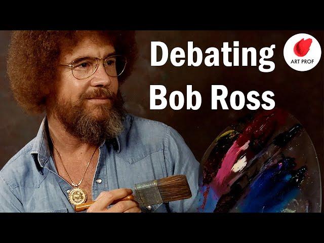 Bob Ross' Landscape Oil Paintings: Art Debate