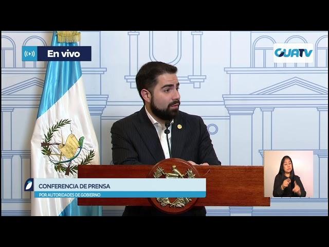 Conferencia de Prensa del Gobierno de Guatemala.