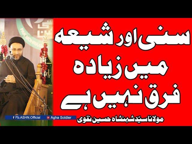 ALLAMA SHAHENSHAH HUSSAIN NAQVI | SHIA SUNNI ME ZYADA FARQ NAHI HAI | MEMORABLE WORDS OF ALLAMA