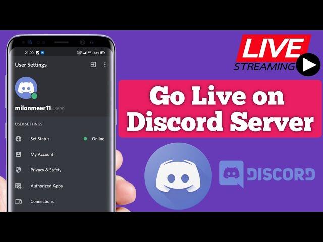 How to stream on discord mobile - Go Live! - New feature!