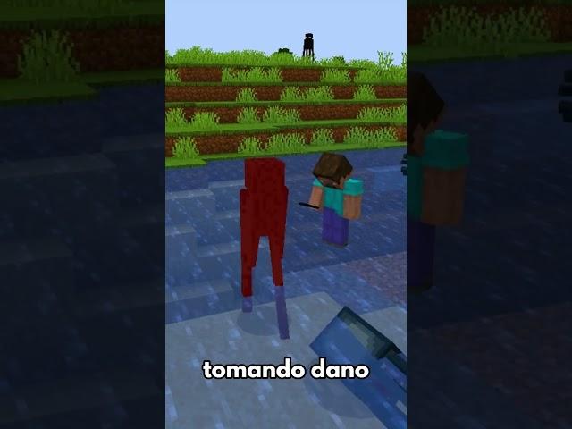 MOTIVO DO ENDERMAN TER MEDO DE ÁGUA... #minecraft #shorts