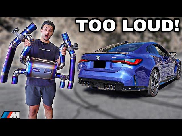 Installing The LOUDEST TITANIUM EXHAUST On My BMW M4 G82 MANUAL [CRAZY LOUD]