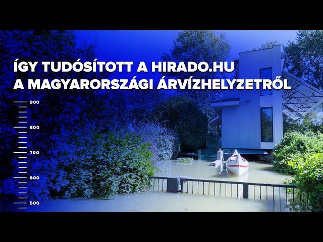 Így tudósított a hirado.hu a magyarországi árvízhelyzetről