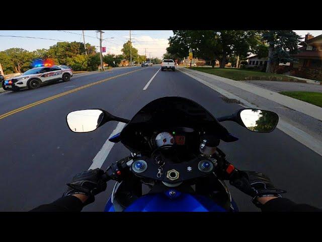 Taking my GSXR 600 to the gym | Pure Sound *raw audio*