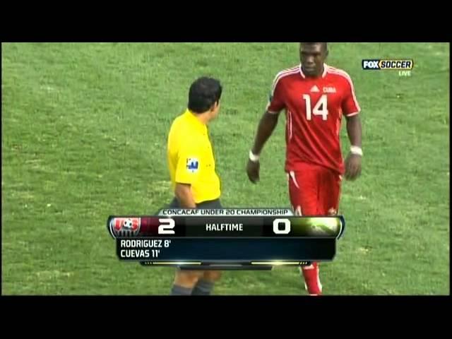 DANIEL CUEVAS # 20 - BENJI JOYA # 8 -SEMIFINAL 2013  U.S. U-20 vs Cuba