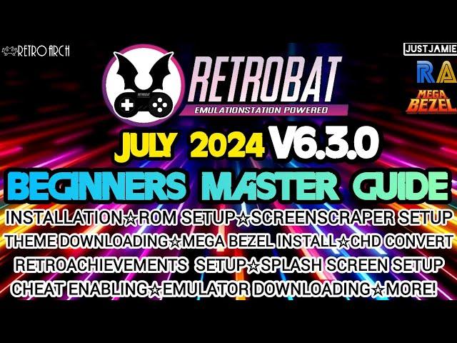 Retrobat V6.3.0 Latest  Ultimate All-In-One Setup Guide 2024 #retrobat #emulator #frontend