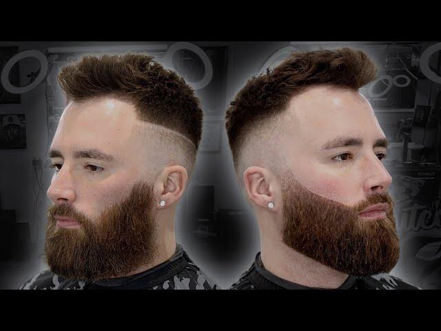 Best Beard Tutorial on Youtube  How to Fade Shape and Razor Line