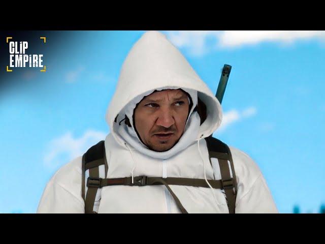 Cory Finds a Frozen Body (Jeremy Renner) | Wind River