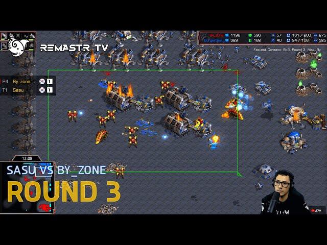 STARCRAFT FASTEST COREANO Bo3  SASU vs BY ZONE  ROUND 3