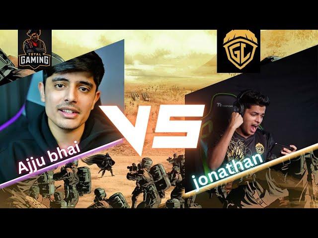 Jonathan Vs Ajjubhai 1v1 Fight  TDM  Match 1 || Jonathan Vs Ajju bhai Tournament Fight Godlike