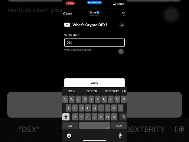 What’s Crypto DEX? Today code for blum|blum token exchange crypto ️#blum #blumtoken #blumcode ️