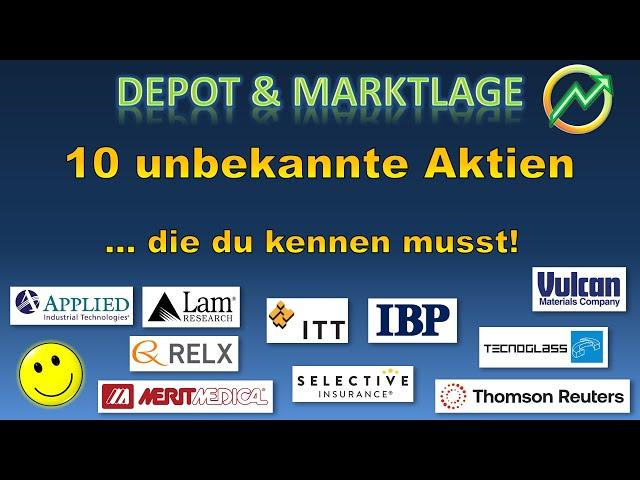 10 unbekannte Top-Aktien... die Du kennen musst! | #ITT #RELX #reuters #technoglass #lamresearch