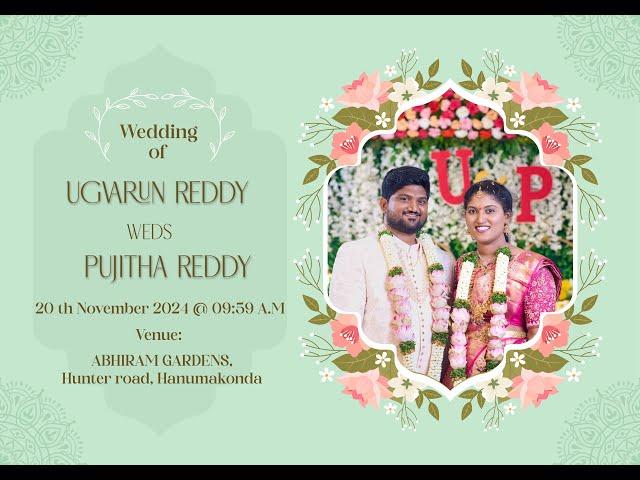 Ugvarun Reddy + Pujitha Reddy Wedding Live streaming by Anil Abbadi Photography