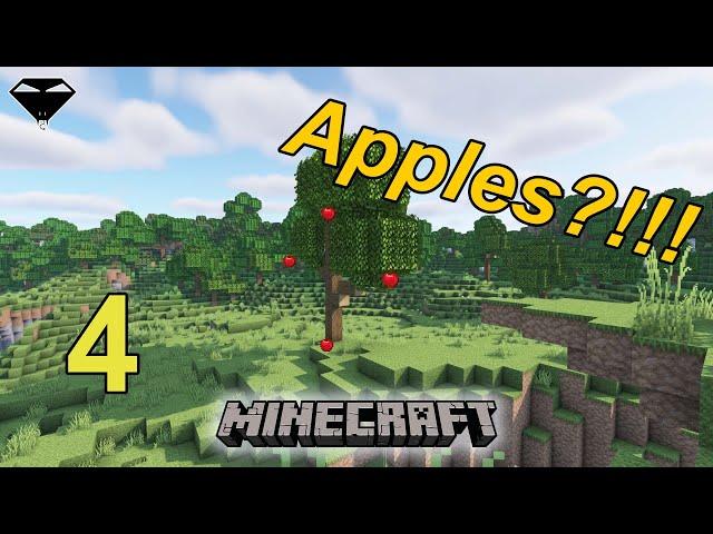 Minecraft Longplay #4: Exploring the area and looking for apples (No Commentary, shaders)