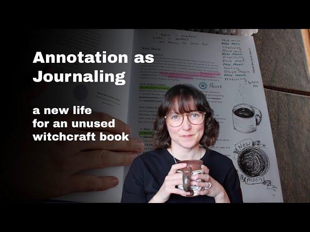 let's upcycle a witchcraft book into a journal | new life for a neglected book