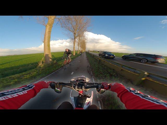 HIGH SPEED RIDE TO SCHOOL  BETA RR 50 ONBOARD POV | 50cc MOPED