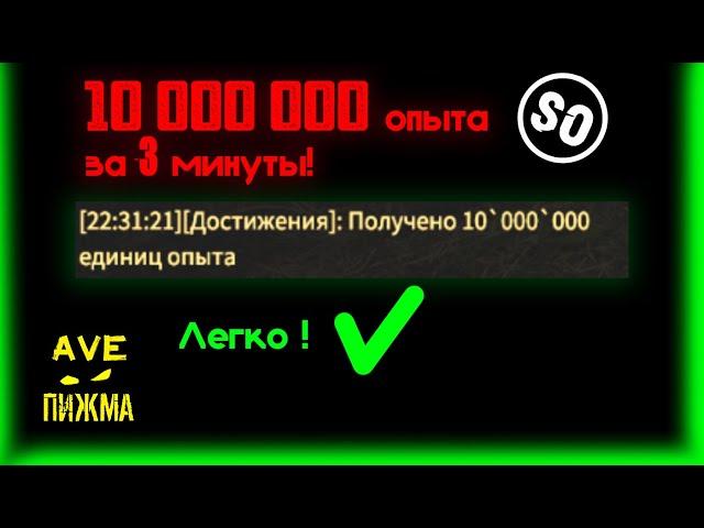 10 000 000 опыта за 3 минуты!    Stalker Online/Stay Out/