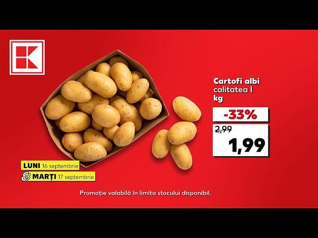 Oferta Kaufland de luni-marți: detergent de rufe, iaurt grecesc și cartofi albi