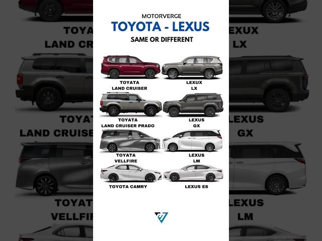 Don't you think Toyota and Lexus are the same? #lexus #carculture #cars