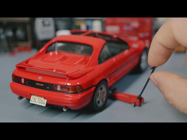 Toyota MR2 SW20 Model Car Full Build Step By Step (FUJIMI)