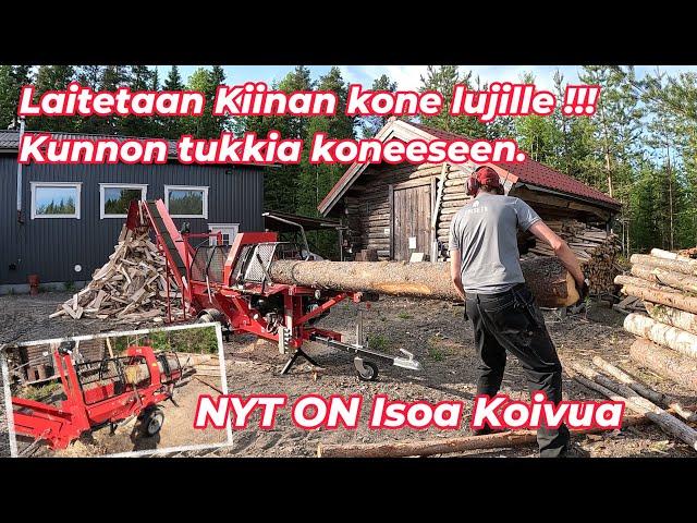 Firewood with Chinese firewood processor - is the machine at its limit? Let's use huge logs!