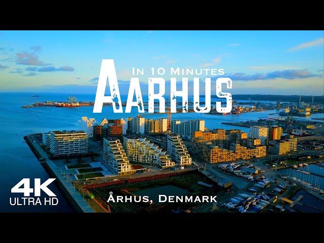 AARHUS  Århus Drone Aerial 4K | Isbjerget Jutland | Dansk Denmark Danmark