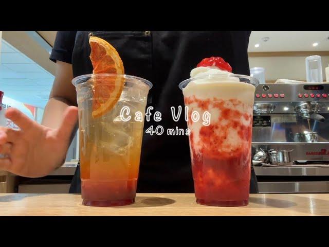 Cafe Vlog 40mins | 40 Minutes of Korean Cafe Vlog ️