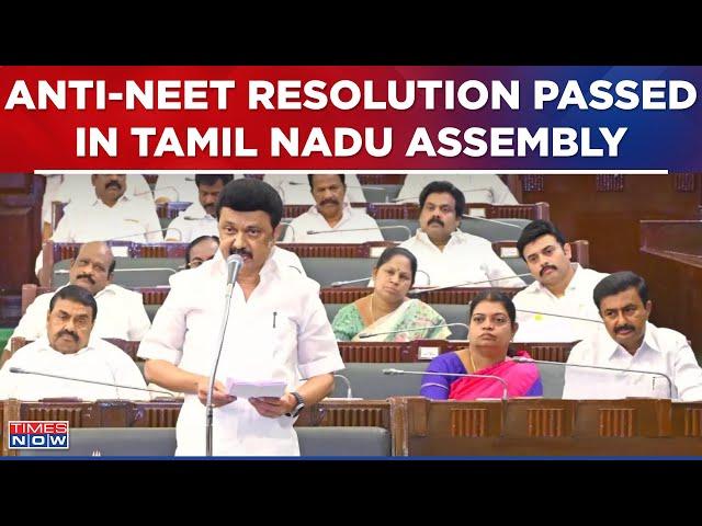 Anti-NEET Resolution Passed Unanimously Amid Storm In Tamil Nadu Assembly, Seeks Scraping Of Exams