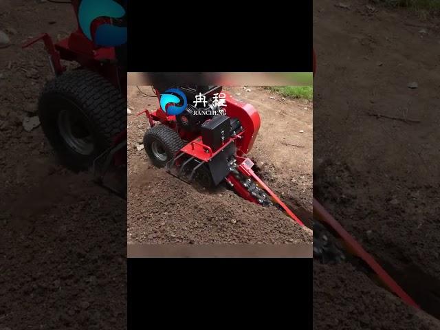 15HP Gasoline Trench Digger | digging 60 m/h, efficient trenching operations for municipal projects!