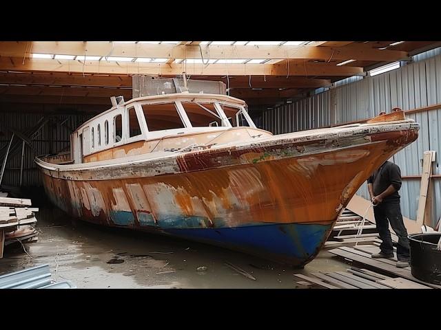 Man Finds Abandoned Boat and Renovates it Back to New | Start to Finish Rebuild by  @Nasatchannel