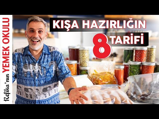 8 Çeşit KIŞA HAZIRLIK Tarifi | Kış Hazırlıkları Nasıl Yapılır? | Mutlaka İzleyin!