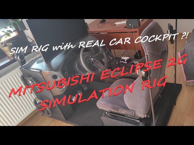 How to build a sim racing rig with real car cockpit? Project: MITSUBISHI ECLIPSE 2G SIM RACING RIG !