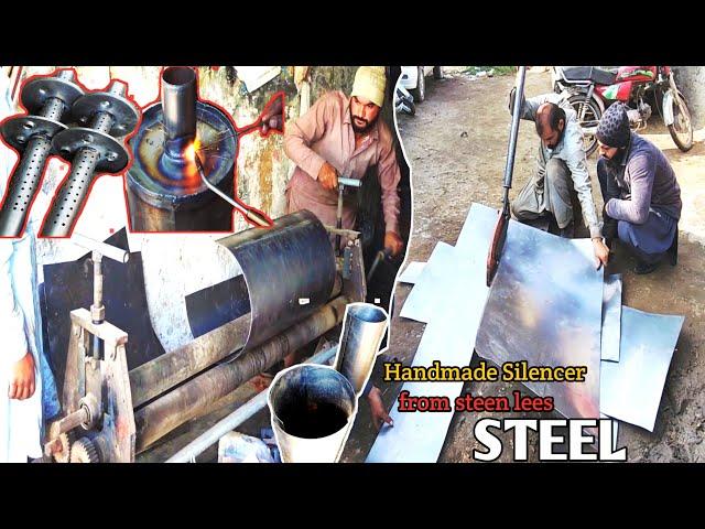 How are heavy DUTY Truck silencer made from steel | Handmade silencer only in Pakistan