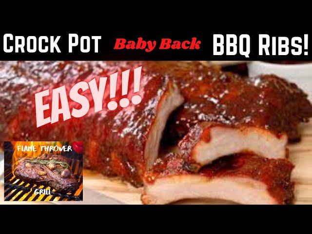 Crock Pot Baby Back BBQ Ribs | Slow Cooker Ribs the Right way.