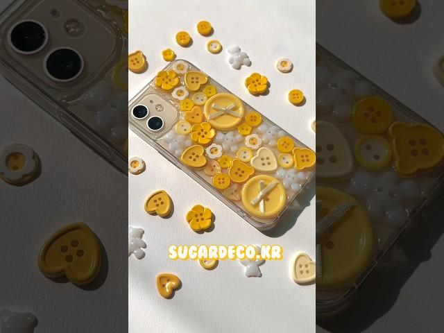 노랑노랑단추키트포장부터 단추케이스 만들기까지 #단추케이스 #폰꾸 #레진아트 #diy #buttoncrafts