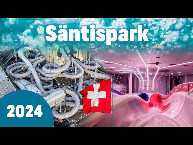 Crazy Swiss Indoor Water Park! Säntispark - All Slides 2024